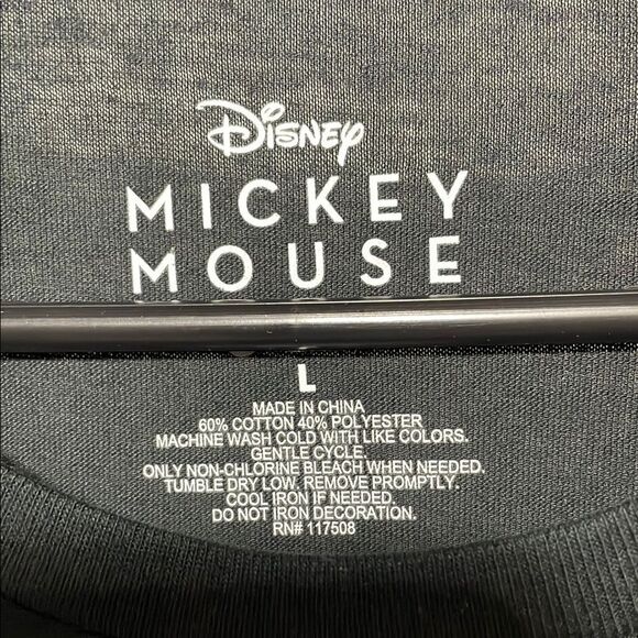 Disney Black Mickey Mouse Short Sleeve Tee - Picture 3 of 7